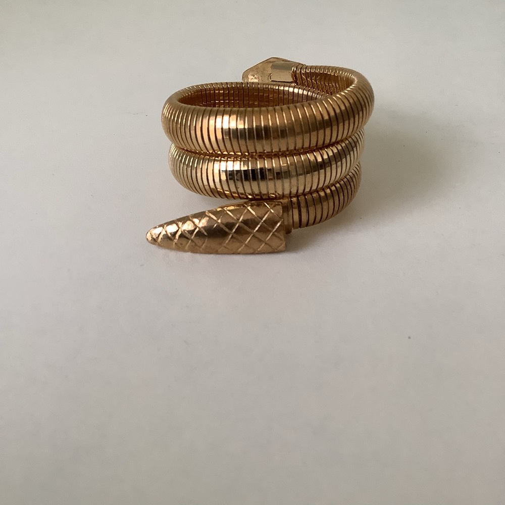 snake arm cuff new vintage 1970s TLC disco bangle bracelet - Picture 4 of 10